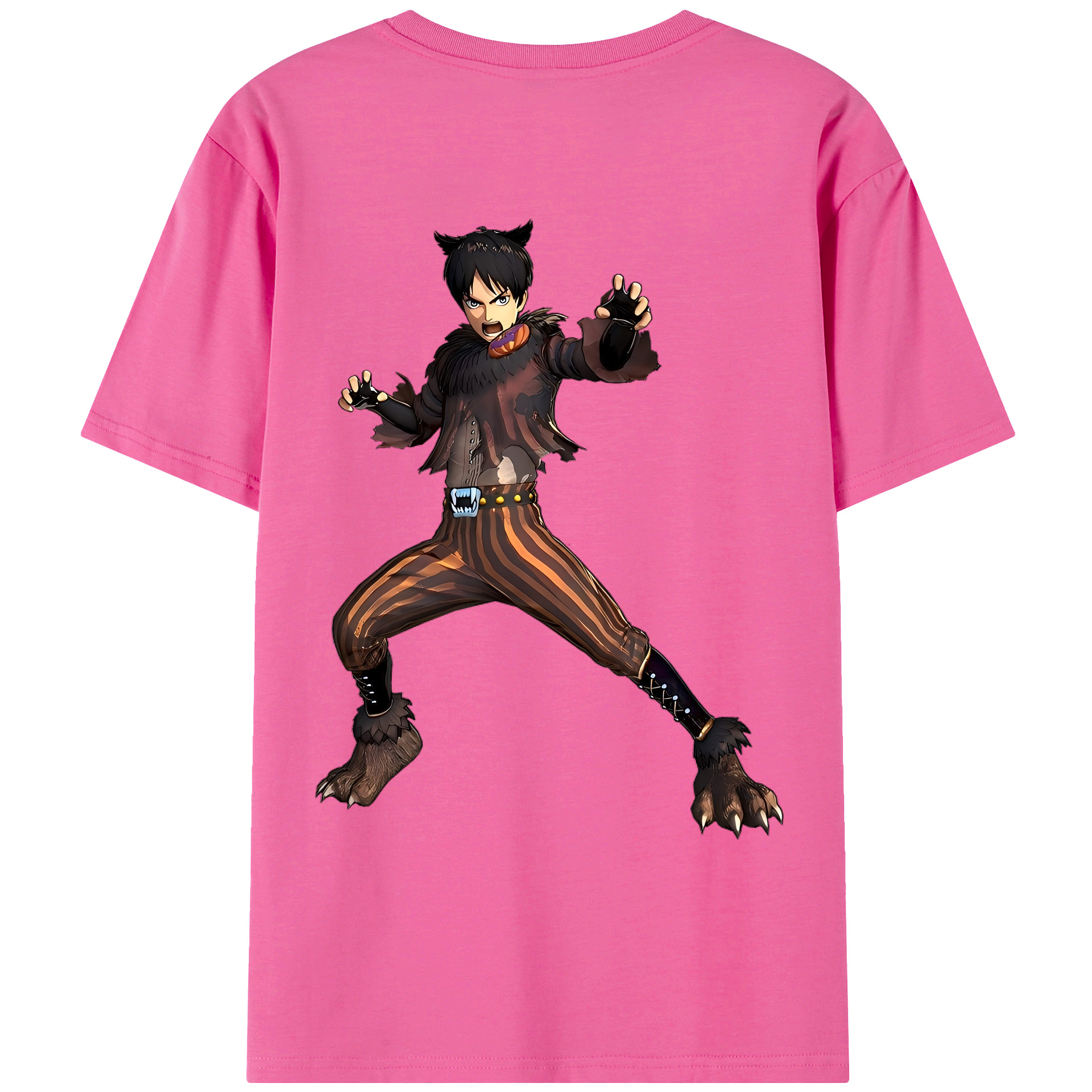 （画像用） 進撃の巨人 エレン･イェーガー Attack on Titan Eren Jäger レディース半袖Tシャツ(バックプリント)